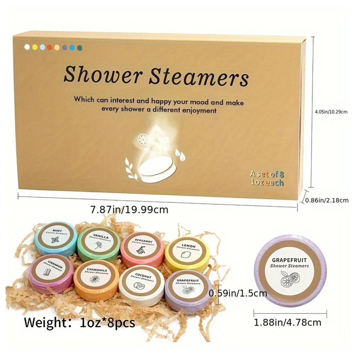Shower Steamers Gift Set Aromatherapy Tablets for Spa and Relaxation - 35g-6pcs