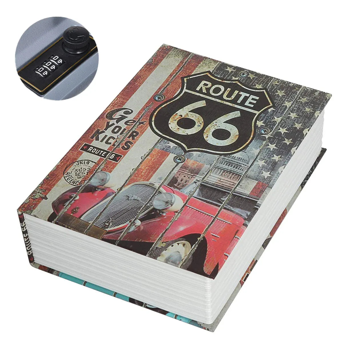 Hidden Book Safe Lock Box for Home and Office Cash Watch Document Storage - 2