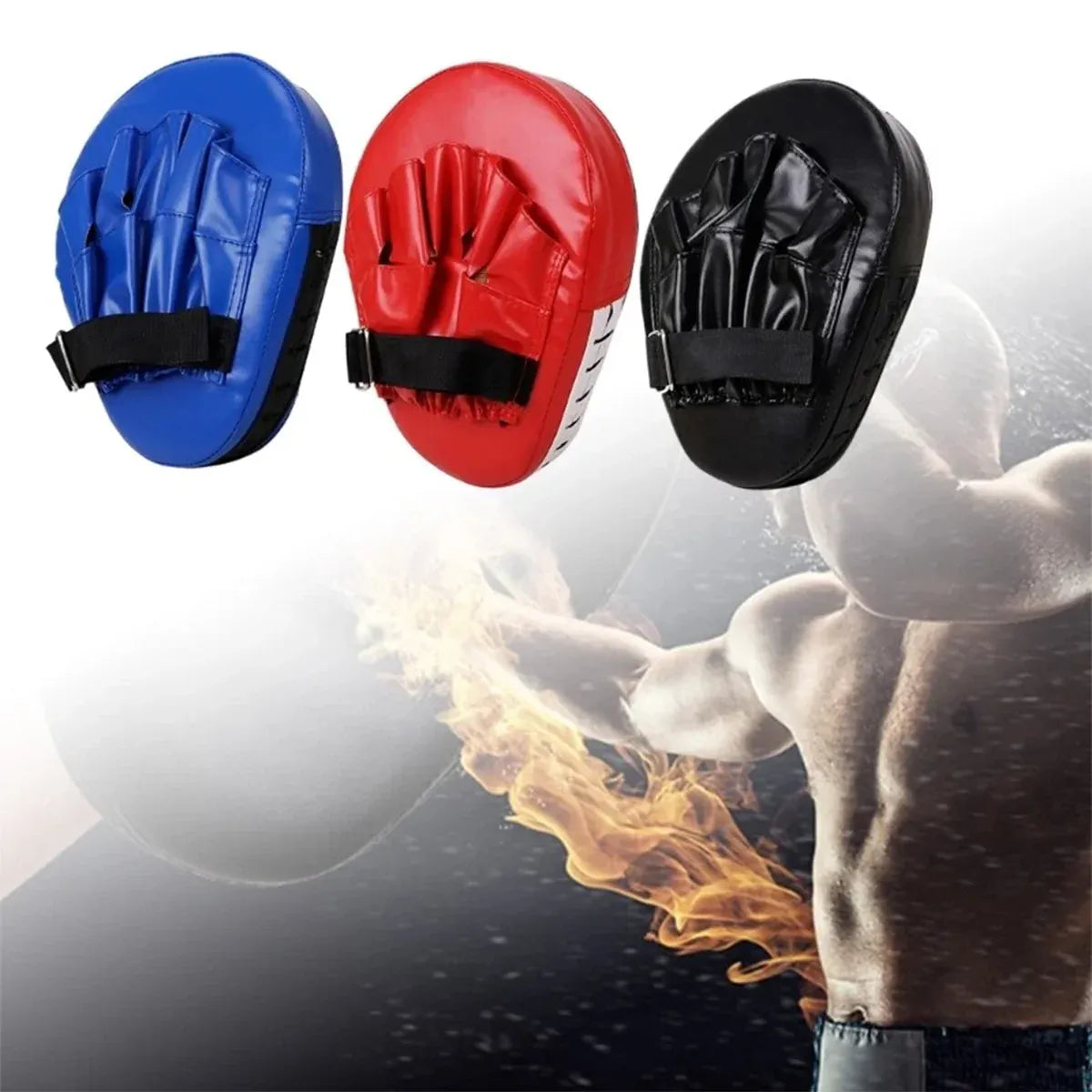 3 Colours Taekwondo Boxing Training Hand Foot Target Arc Pad Muay Thai Equipment - Blue