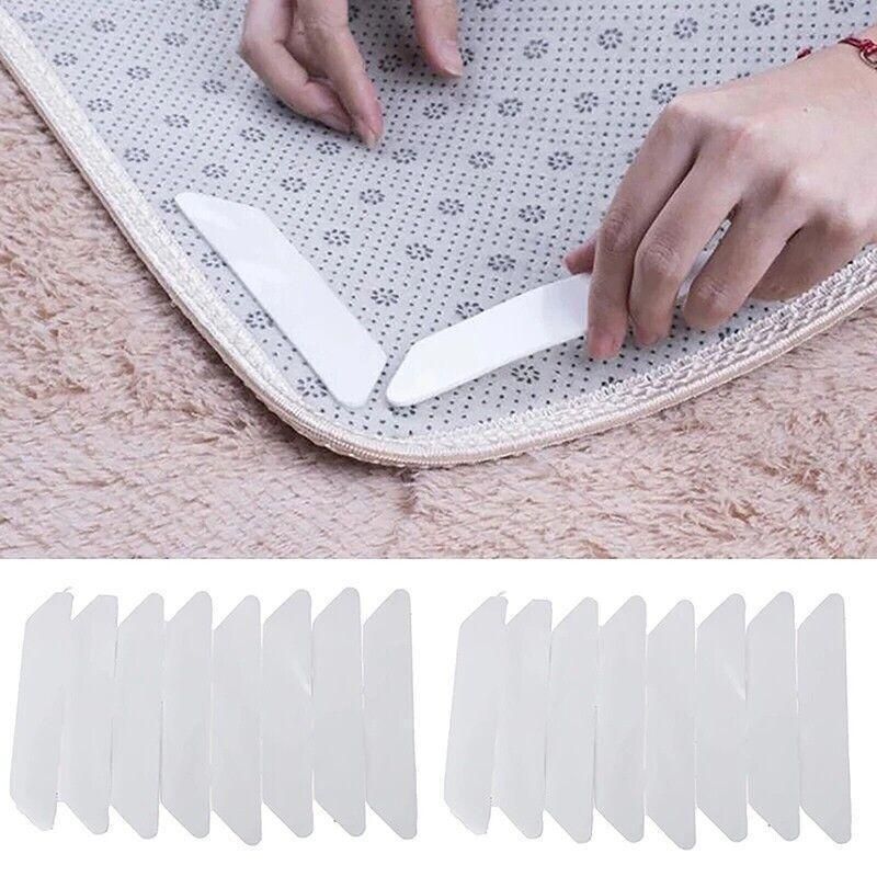 8Pcs Reusable Non-Slip Rug Grippers Carpet Pads for Floor Grip and Stability
