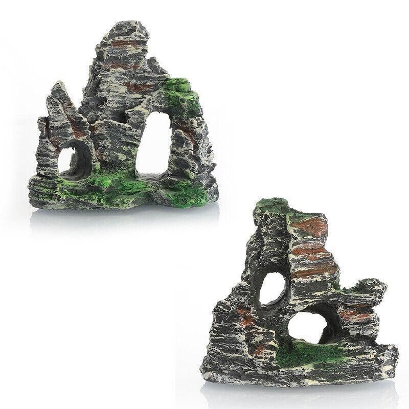 Aquarium Rockery Landscaping Cave Mountain View Decoration Ornament Fish Tank - GS1002