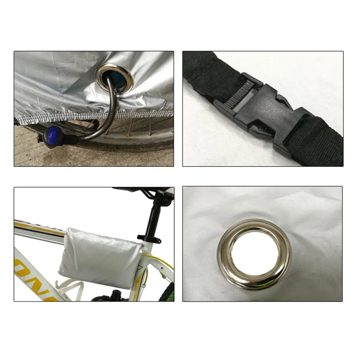 Large Bikes Cover Outdoor Rain Sun Protector for Bicycle Dustproof Waterproof