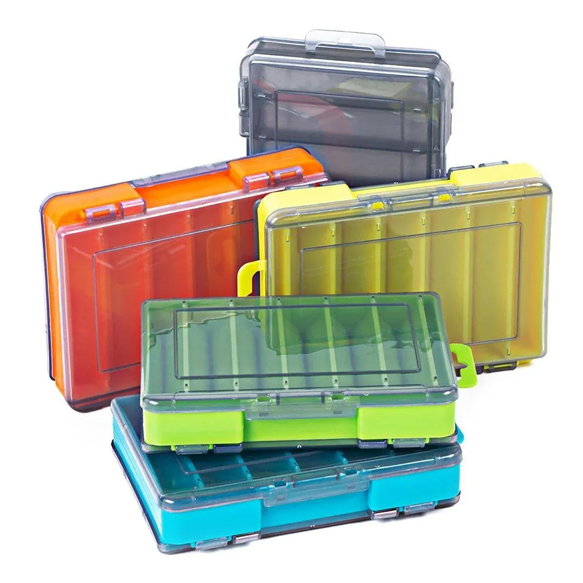 Multifunctional Fishing Bait Storage Box Accessories Gear Organizer Tool Box - Blue-L