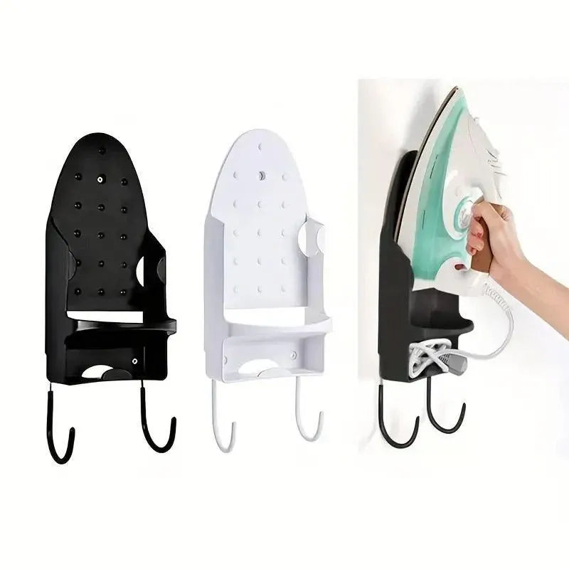 Iron Stand Double Hook Storage Rack Hanging Iron Holder for Home Organisation - White