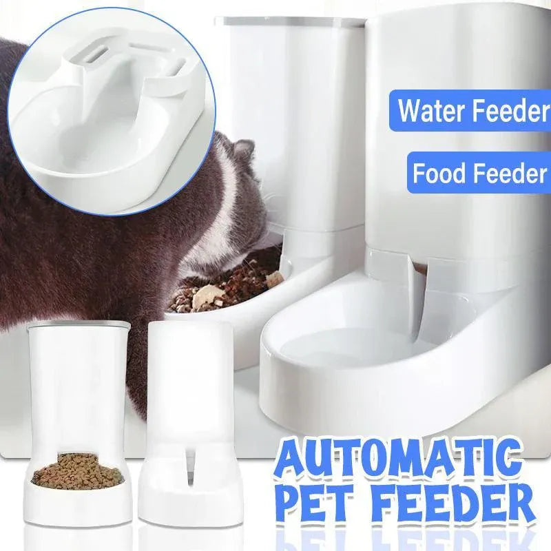 Automatic Pet Dog Cat Food Water Dispenser Feeder Self Feeding Bowl Bottle - Food