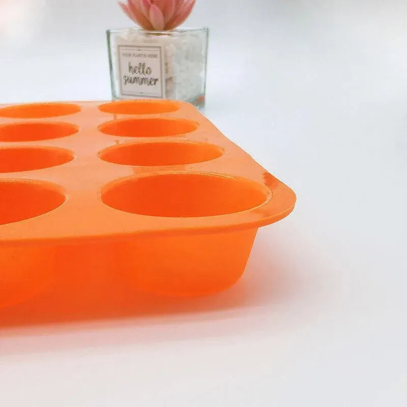 24 Cavity Pan Tray Silicone Mini Cupcake Cookie Baking Mold Au - Red