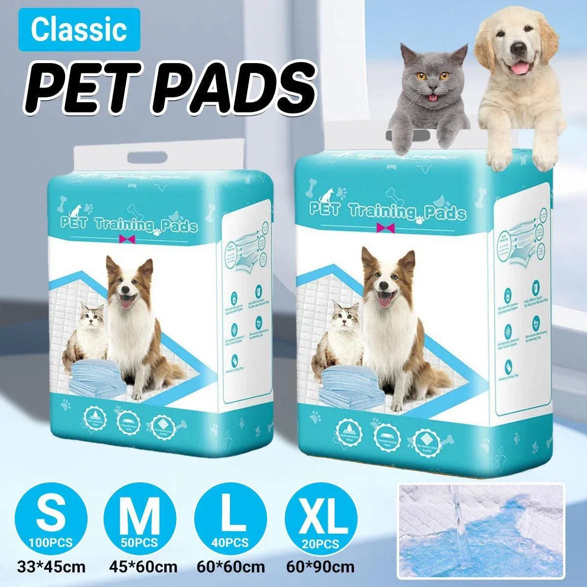Classic Wholesale Classic Fragrance Pet Pads for Dogs Cats Deodorant Monopoly - S-100PCS 33*45cm