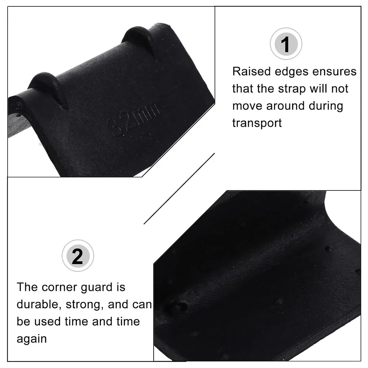 50PCS Thickened L-Shaped Packing Buckle Corner Protectors for Edge Guard Use