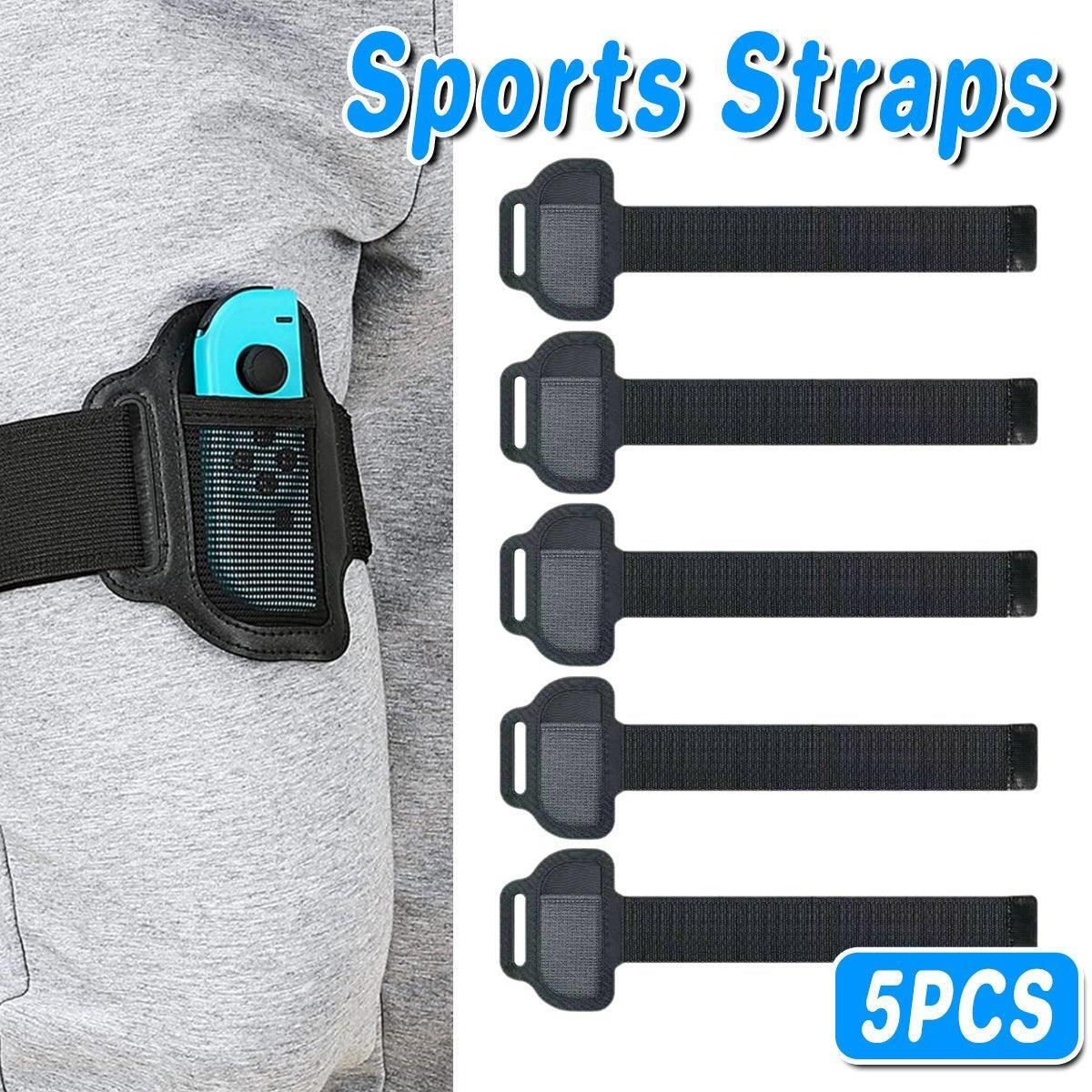 5pcs Adjustable Elastic Leg Straps for Switch Sports Game Accessories Fitness