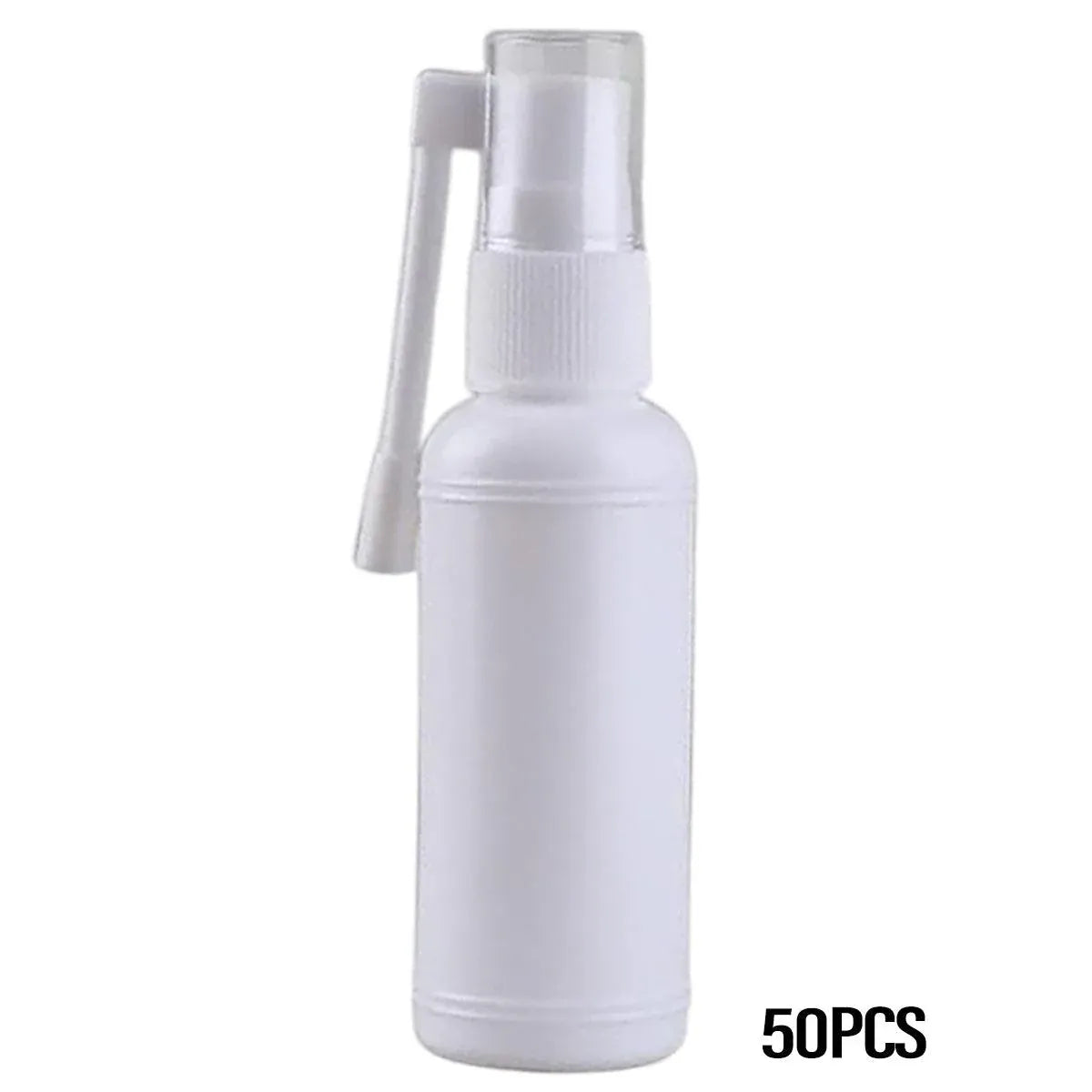 50PCS Rocker Sprayer 360 Degree Spray Bottle Small White Refillable Mist Container - 50ML