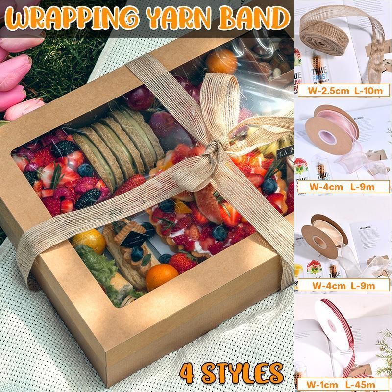 10PCS Bouquet Decor Wrapping Yarn Band Packaging Wave Organza Ribbon 9/10/45m - Beige fishtail veil