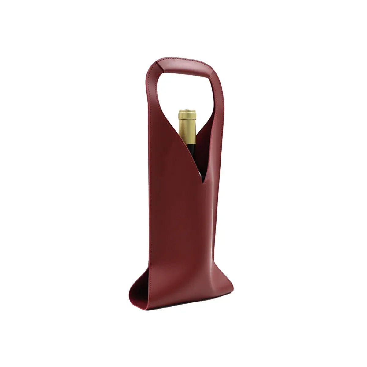 Single Wine Bottle Tote Carrier Gift Bag with Handle Durable