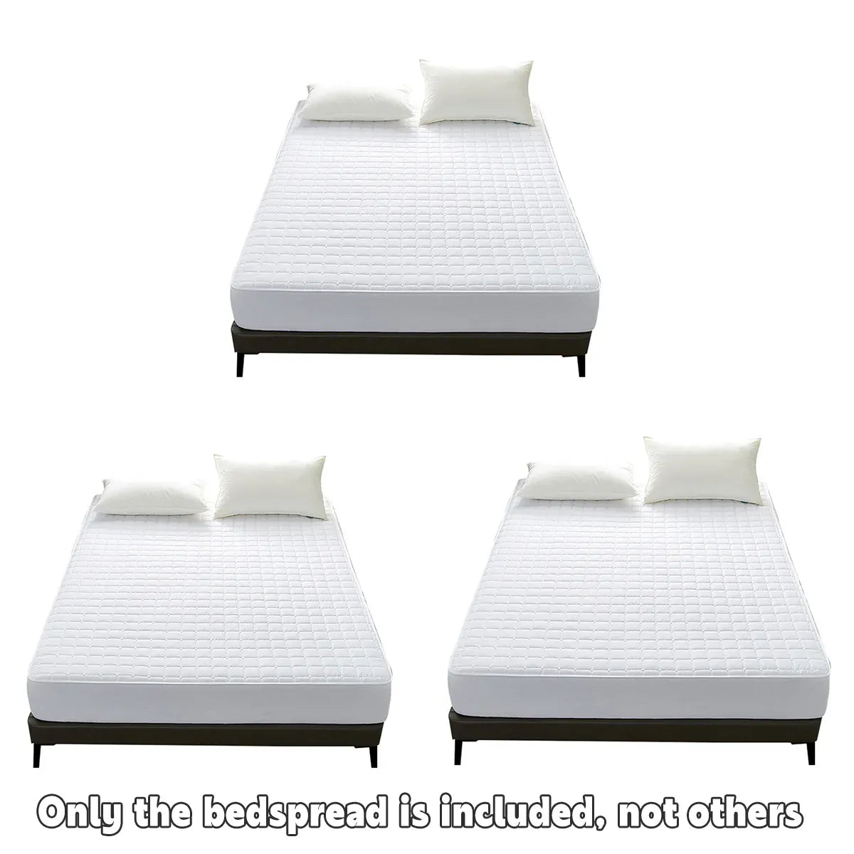 Hotel Mattress Protector Bed Top Cover Waterproof Fitted Sheet Bedroom Hygiene - 137x190cm