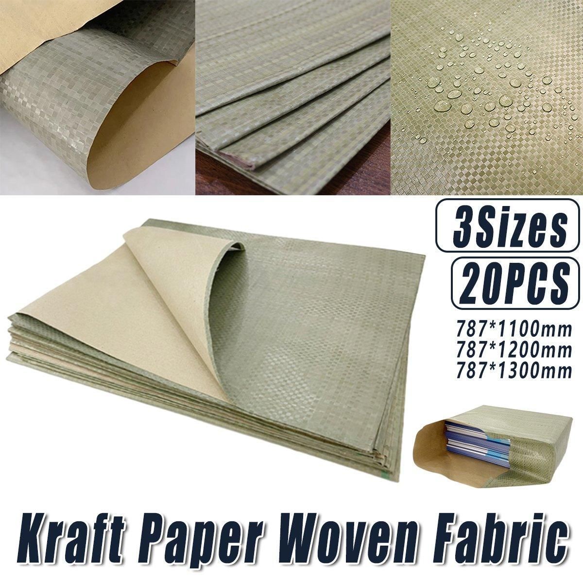 Heavy Steel Duty Kraft Paper Woven Fabric Composite for Book Furniture Packaging - 787-1100mm