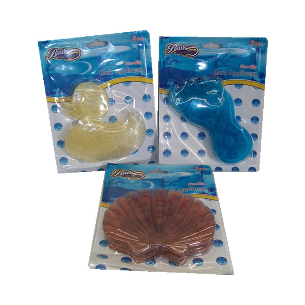 3 Pcs of Bath applique 5 pcs on card - Duck