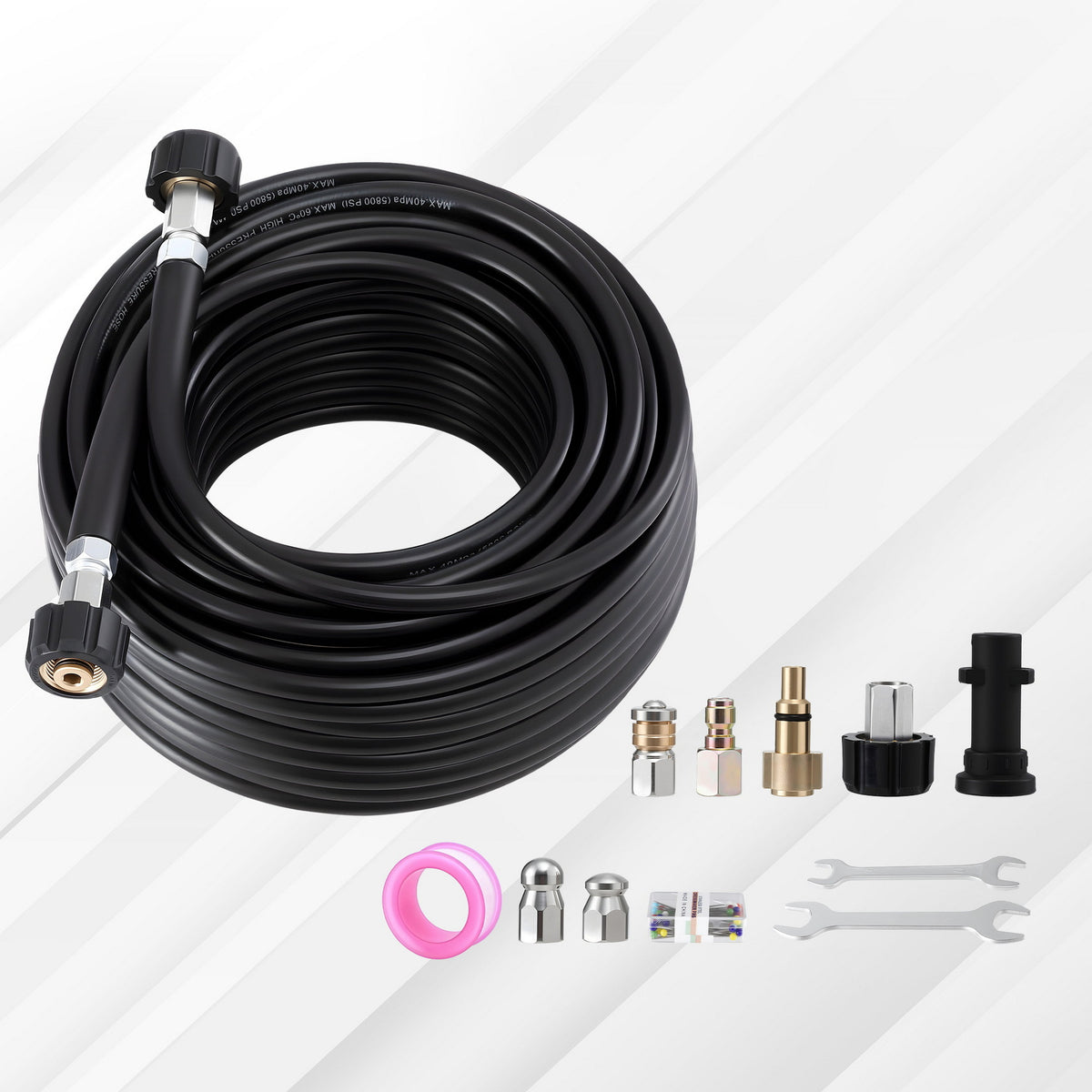 Giantz Pressure Washer Hose 30M 5800PSI Power Replacement Extension 1/4'' Quick Connect