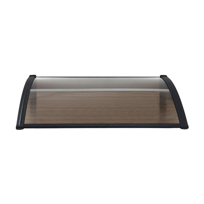 Instahut Window Door Awning 0.8mx1m Brown