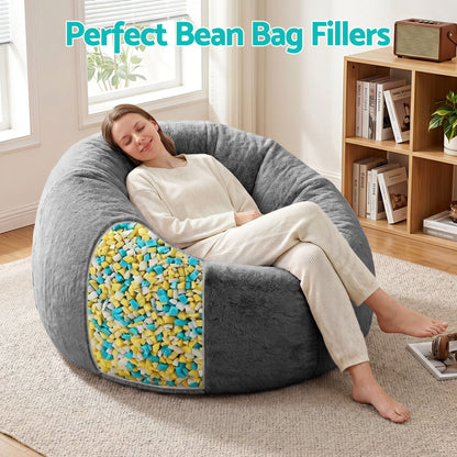 Artiss 5lbs (2.2KG) Bean Bag Filler Shredded Memory Foam Filling High Density Soft Pillow Stuffing for Bean Bag Chair, Couch Cushion, Dog Bed, Stuffed Animals and Arts Crafts