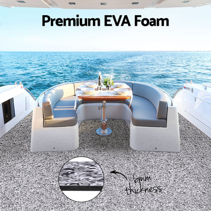 Seamanship EVA Foam Boat Flooring Decking Mat 240x90cm 6mm Snow Camo