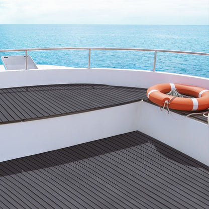 Seamanship EVA Foam Boat Flooring Decking Mat 240x90cm 6mm Dark Grey