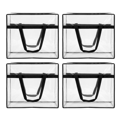 Artiss Blanket Storage Bags 4Pcs 40L PVC Box Clothes Doona Moving Organiser