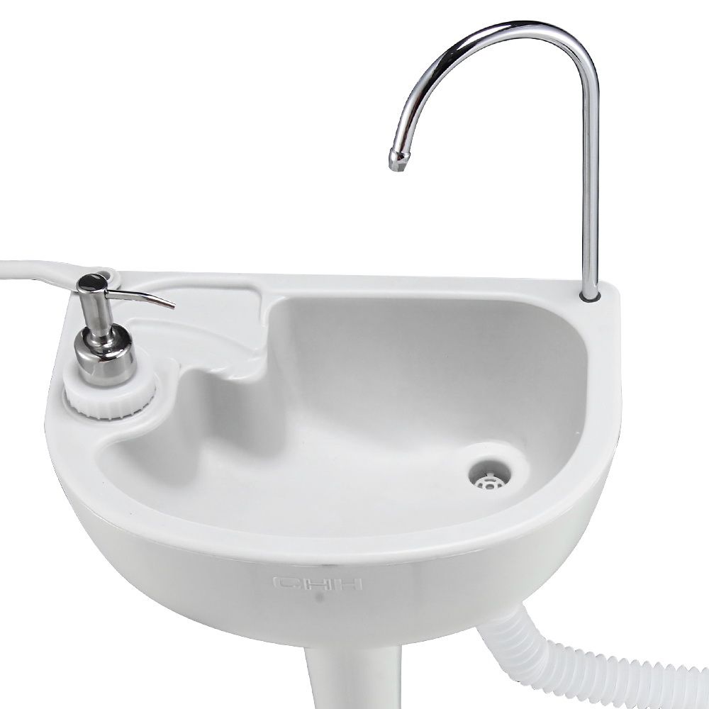 Weisshorn Camping Basin Portable Hand Wash Sink Stand 19L Capacity