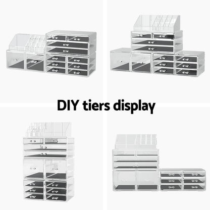 Embellir Makeup Organizer Acrylic Cosmetic Organizer Storage Box Jewellery Holder