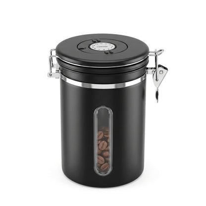 5-Star Chef 1.8L Stainless Steel Coffee Bean Storage Container Coffee Canister