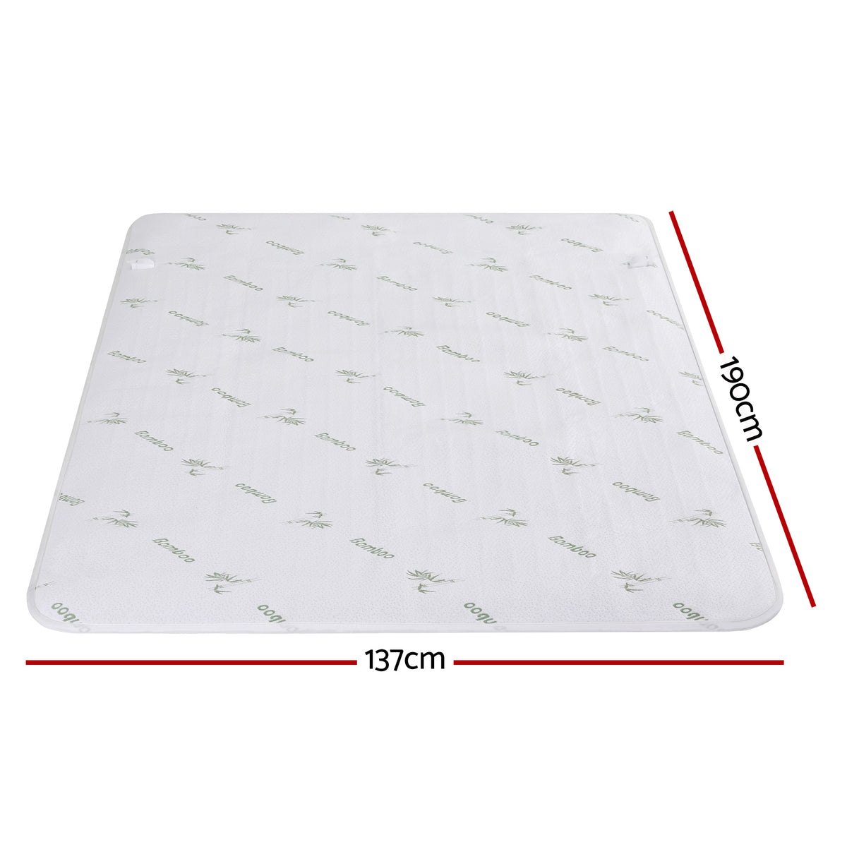 Giselle Electric Blanket Bamboo Fabric Double Fitted Heated Pad Underlay Washable Winter