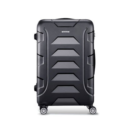 Wanderlite 28 Inch Luggage with TSA Lock Spinner Travel Suitcase Carry On Hard Shell Luggage Case Black