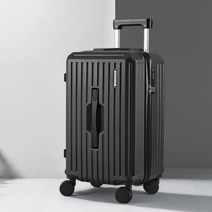 Wanderlite 20" Trunk Luggage Suitcase Travel Carry On TSA Lock Black