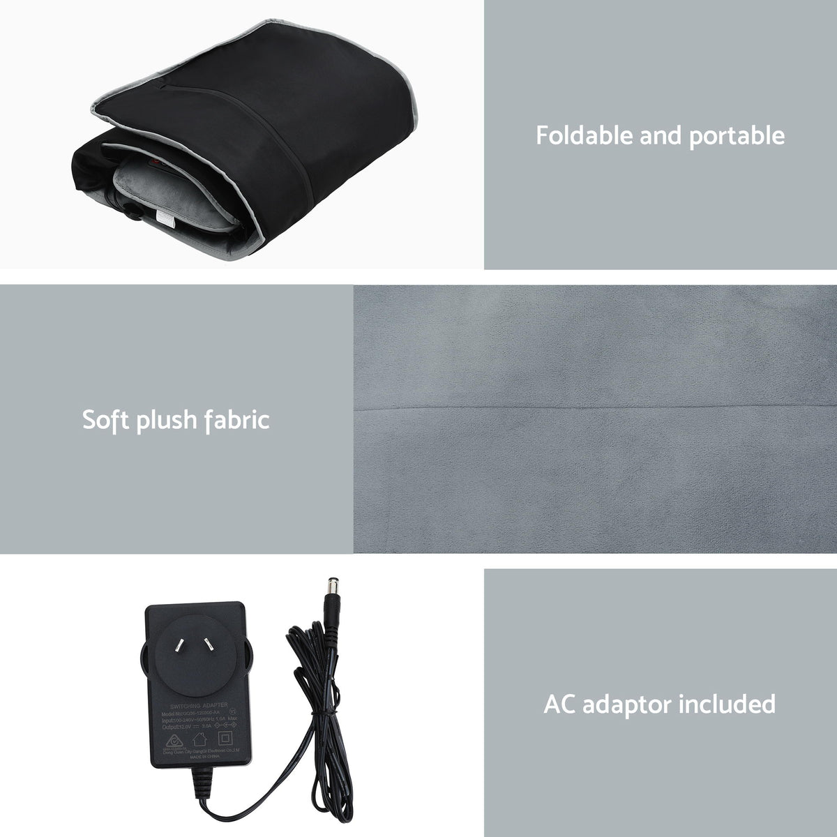 Livemor Massage Mat 10-nodes Vibration Heating Massage Cushion