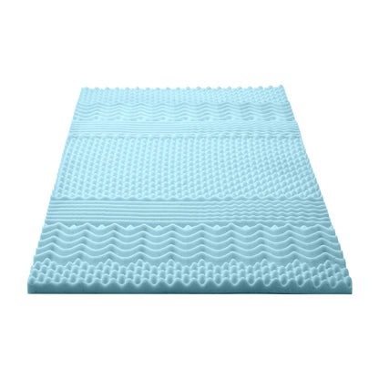 Giselle Bedding 5cm Memory Foam Mattress Topper 7-Zone King Single