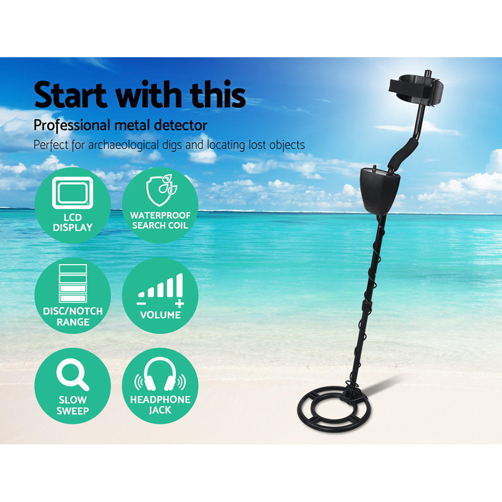Metal Detector 220MM Deep Sensitive Water Resistant Treasure Hunter Gold Digger