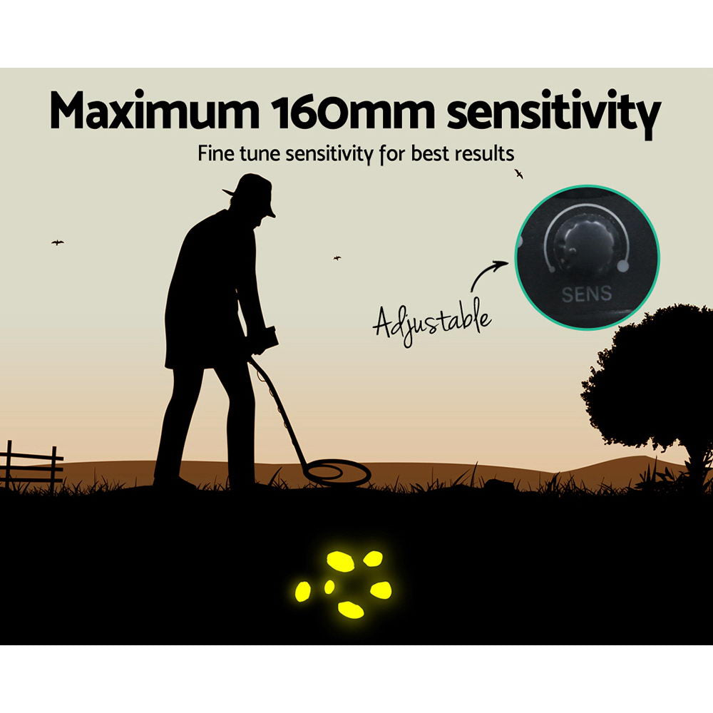 Metal Detector 160MM Deep Sensitive Water Resistant Treasure Hunter Gold Digger
