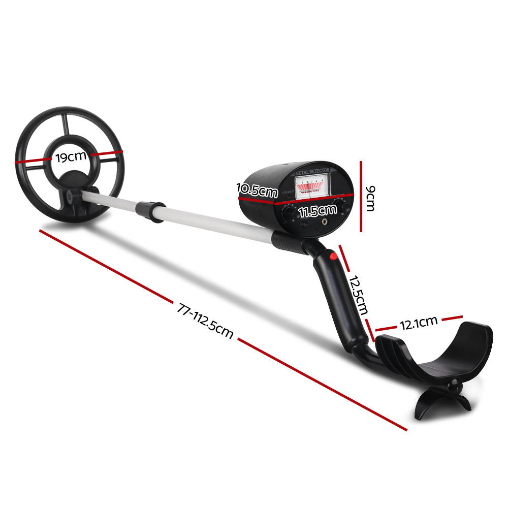 Metal Detector 180MM Deep Sensitive Water Resistant Treasure Hunter Gold Digger Black
