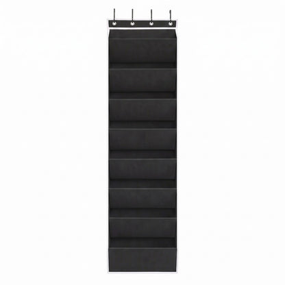 Artiss Over Door Shoe Organiser Storage 8-Tier Pantry Hanger Rack Fabric Black