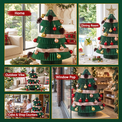 Jingle Jollys 61cm Tabletop Christmas Tree Decorations Easy Setup Foldable