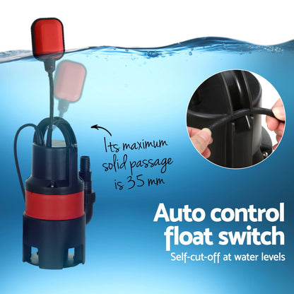 Giantz Garden Submersible Pump 400W Dirty Water Bore Tank Well Steel Sewerage