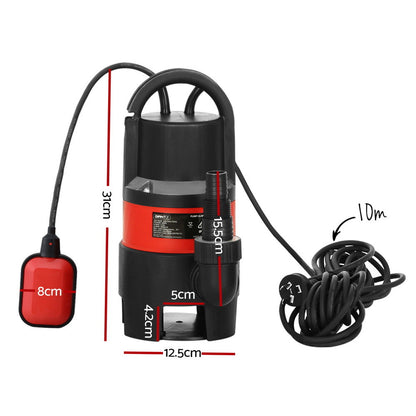 Giantz Garden Submersible Pump 550W Dirty Water Bore Tank Well Steel Sewerage
