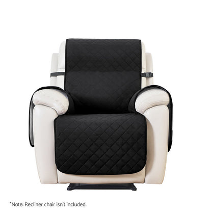 Artiss Recliner Chair Cover Water Repellent Non Slip Black