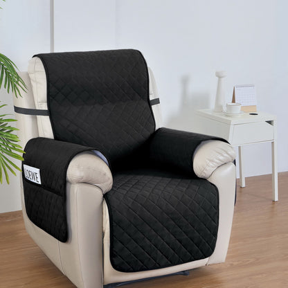 Artiss Recliner Chair Cover Water Repellent Non Slip Black