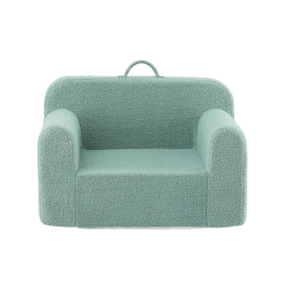 Artiss Kids Sofa Toddler Foam Couch with Carry Handle Mint Green