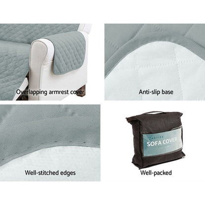 Artiss Sofa Cover Couch Covers 3 Seater Easy to Clean Grey