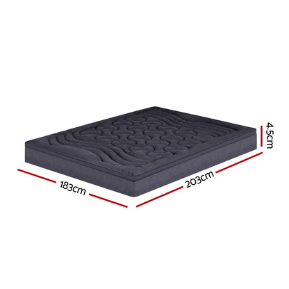 Giselle Bedding 3-Zone Pillowtop Mattress Topper 1000GSM for Back Pain Relief Washable with 45cm Deep Pocket King