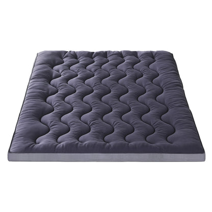Giselle Bedding 5cm Pillowtop Topper Bamboo Polyester Blend Fibre Pad for Back Pain Relief Washable Overfilled Bed Protector 500GSM Queen