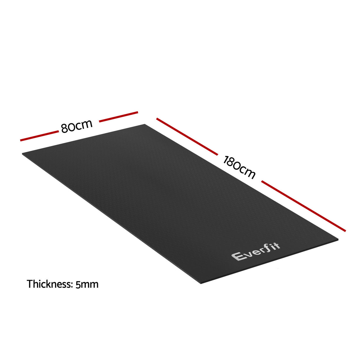 Everfit Exercise Equipment Mat Treadmill Floor Rug Home Gym Fitness Yoga 1.8M