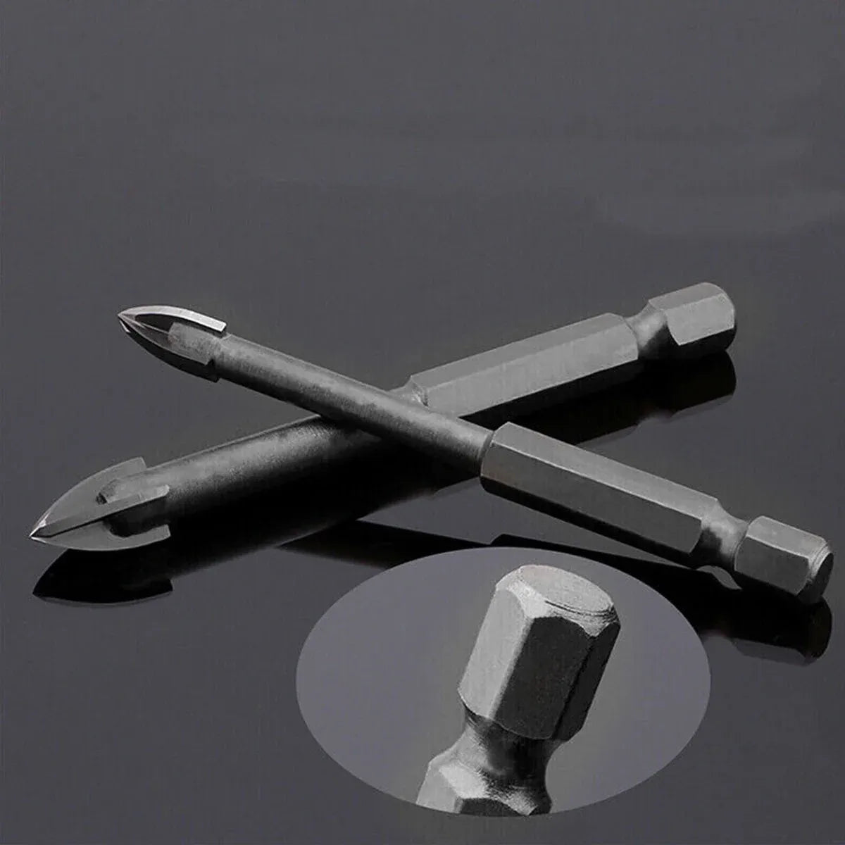 10X 6mm Hex Shank Tile Drill Bit for Porcelain Marble & Glass
