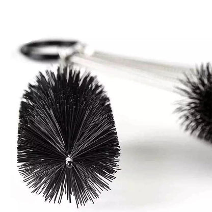 10Pcs Nylon Straw Brush Cleaner Bottle Tube Pipe Small Long Cleaning - Black