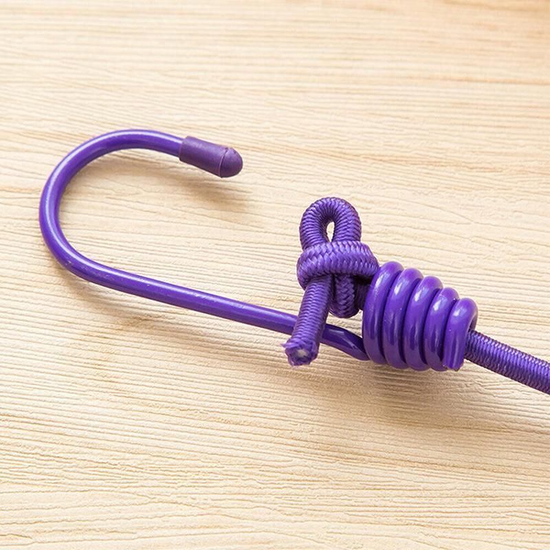 12 Clips Camping Rope Peg Washing Clothes Line Travel clothesline Portable - Blue